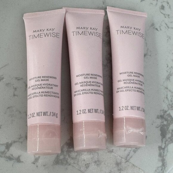 Mary Kay Timewise Moisture Renewing Gel Mask 1.2 Oz X 3 Tubes Travel Mini NWOB‎ - Picture 1 of 2